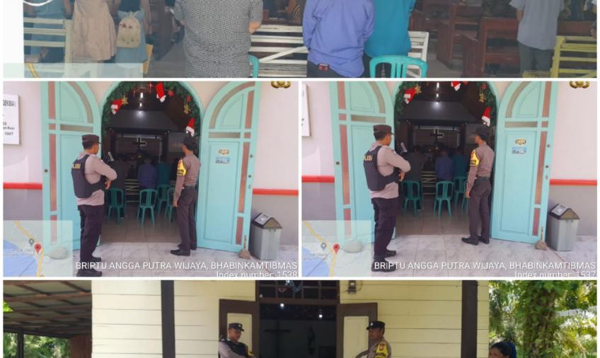 Kapolsek Maje Sambang Monitoring Mingguan Ibadah Umat Kristiani