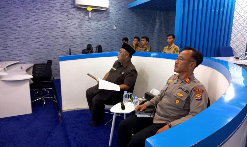 Percepatan Penurunan Stunting dan Kemiskinan Ekstrim, Polres Lebong Ikuti Zoom Meeting Roadshow Daring Bersama Menko PMK
