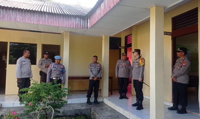 Cek Kesiapan Pelayanan Publik, Kapolresta Bengkulu Sidak Polsek Muara Bangkahulu