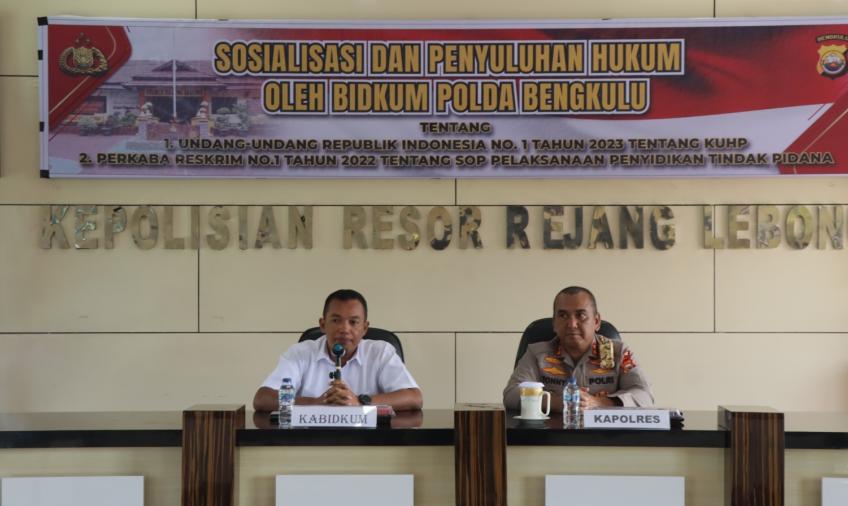 Personel Polres Rejang Lebong Terima Sosialisasi dan Penyuluhan Hukum