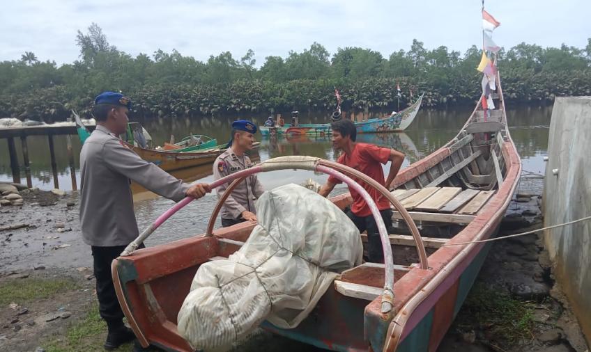 Sat Polairud Rutin Patroli di Wilayah Perairan Mukomuko