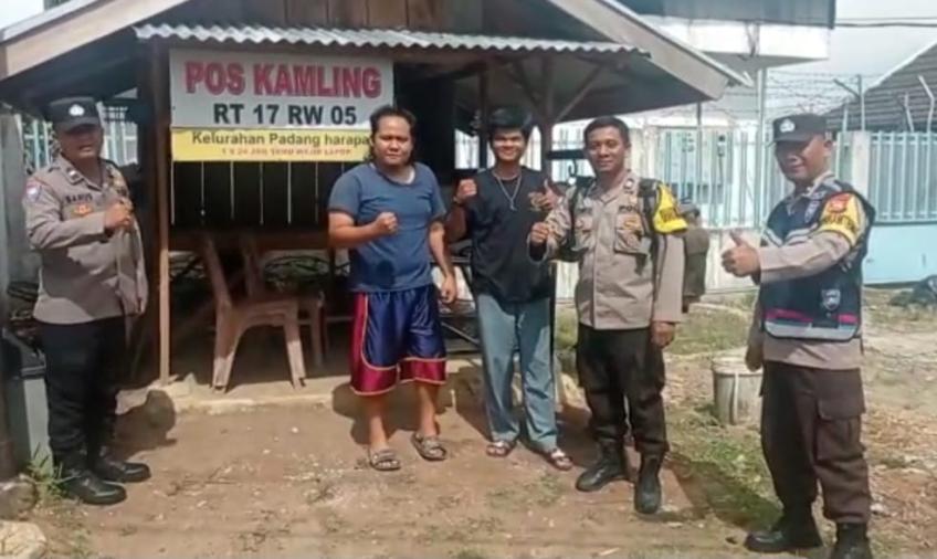 Blusukan dengan Pengeras Suara, Bhabinkamtibmas Polresta Bengkulu Sampaian Imbauan Waspada 3C