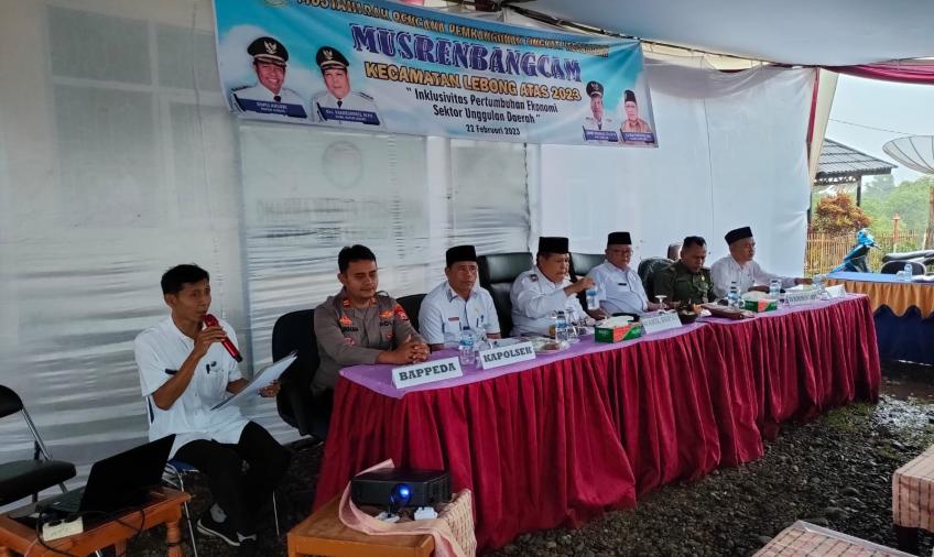 Dukung Pembangunan Daerah, Kapolsek Lebong Atas Hadiri Musrenbang Kecamatan Tubei