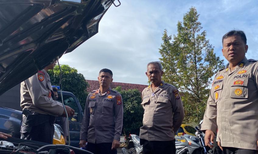 Wujudkan Kesiapsiagaan, Polres Lebong Cek  Peralatan Dalmas