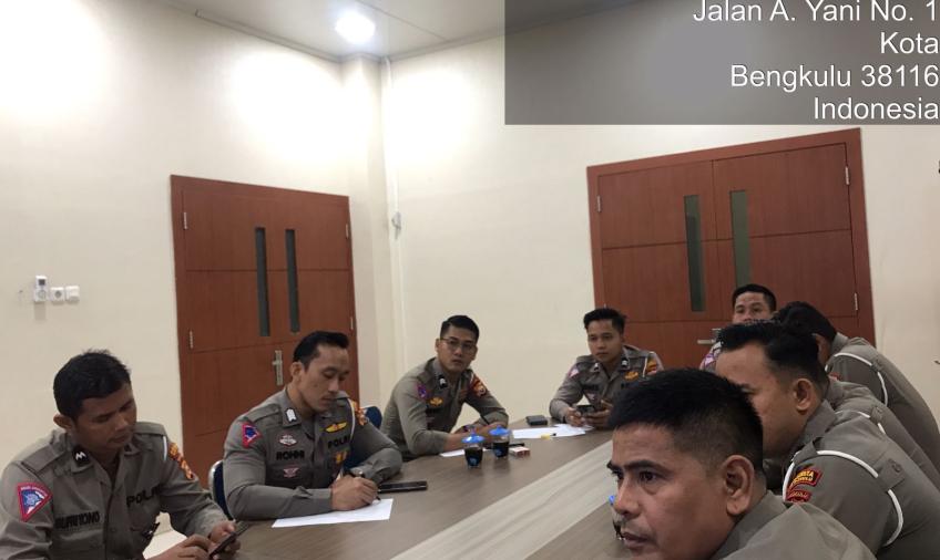 Sat Lantas Polresta Bengkulu Ikuti Zoom Meeting Polri Belajar "Vehicle Safety"
