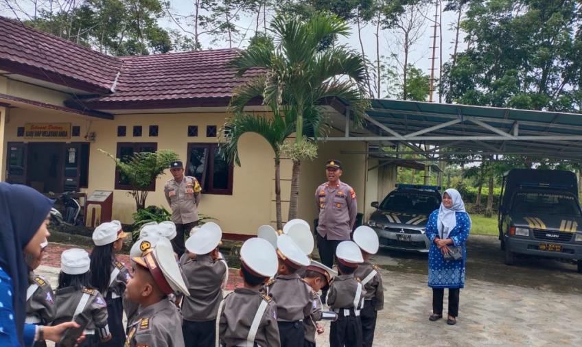 Polsek Kabawetan Terima Kunjungan Anak-Anak PAUD Kartini