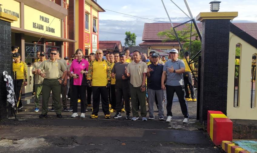 Polres Rejang Lebong Gelar Olahraga Bersama Forkopimda