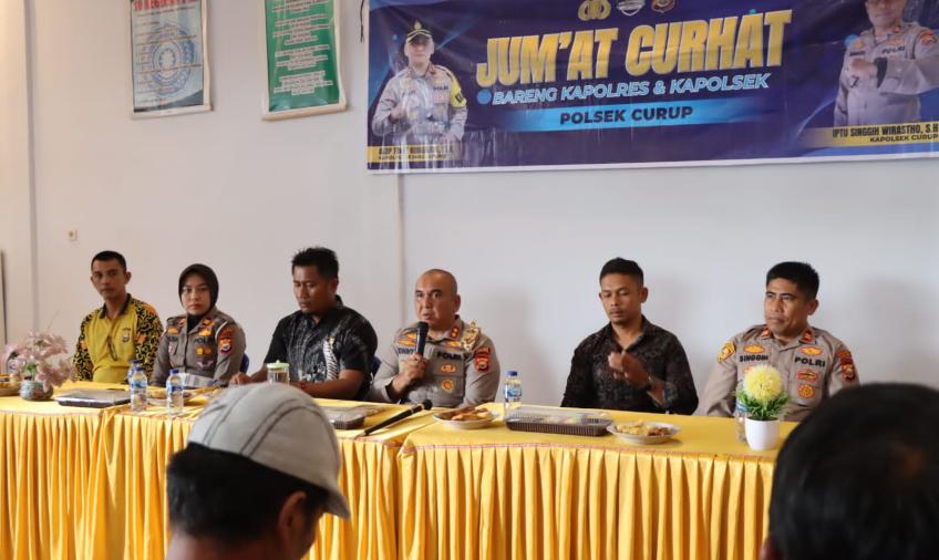 Jumat Curhat, Warga Suka Marga Keluhkan Knalpot Brong Kepada Kapolres