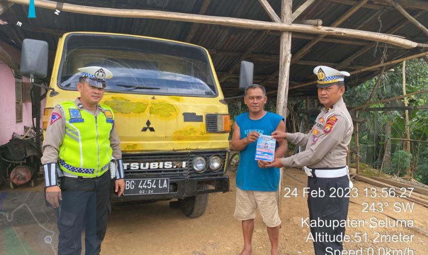 Dukung Peningkatan Pajak Daerah, Polres Seluma Imbau Warga Mutasikan Kendaraan Plat Luar Bengkulu
