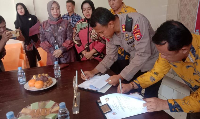 Sukseskan Pemilu 2024, Polres Kaur dan KPU Teken MoU