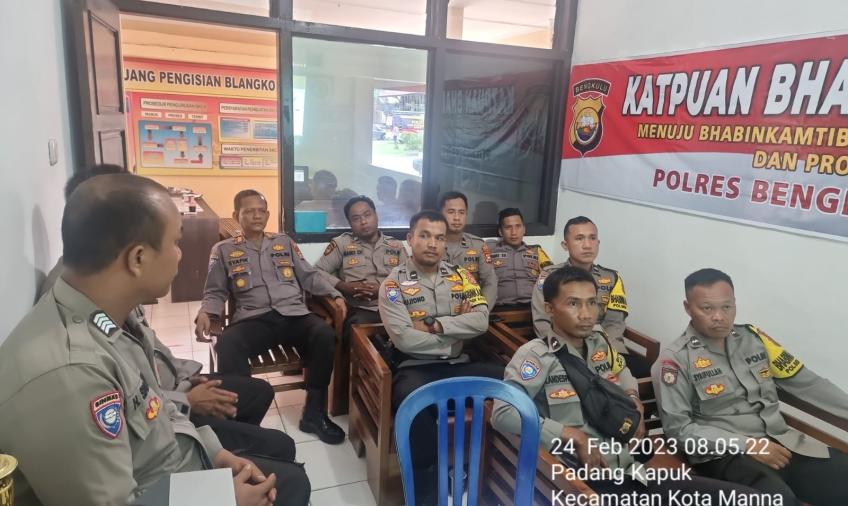 10 Orang Bhabinkamtibmas Polres Bengkulu Selatan Ikuti Pelatihan Virtual Gelombang III 