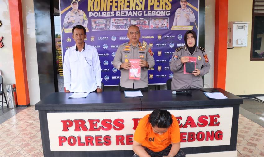 Polres Rejang Lebong saat press release