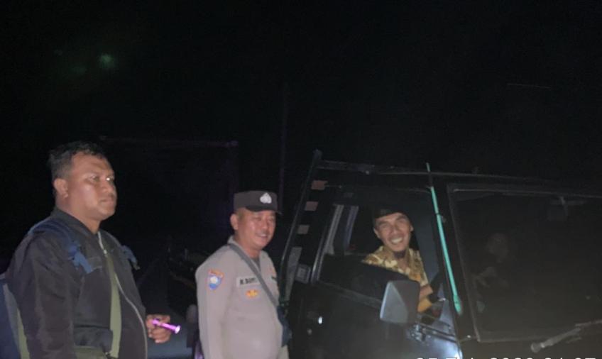 Wujudkan Rasa Aman Dan Nyaman, Raimas Polres Bengkulu Tengah Gelar Patroli Malam