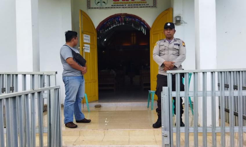 Polres Bengkulu Utara Amankan Peribadatan Umat Kristiani 