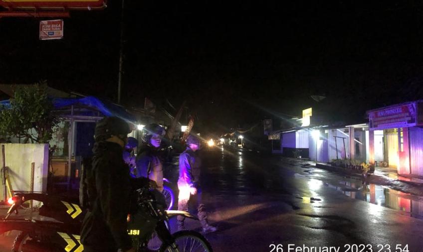 Ciptakan Kamtibmas dan Antisipasi 3C, Sat Samapta Polres Rejang Lebong Patroli Rutin