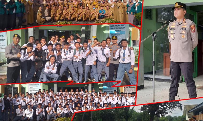 Dihadapan Pelajar  SMKN 2, Kapolresta Bengkulu Ingatkan Bonus Demografi 2045