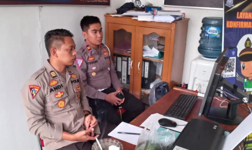 Polres Lebong Ikuti Zoom Meeting Terkait KRYD dan Penindakan ODOL