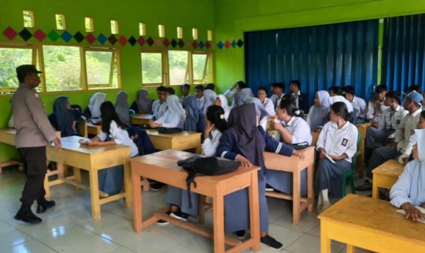 Polsek Enggano Gelar Sosialisasi Penerimaan Polri 2023