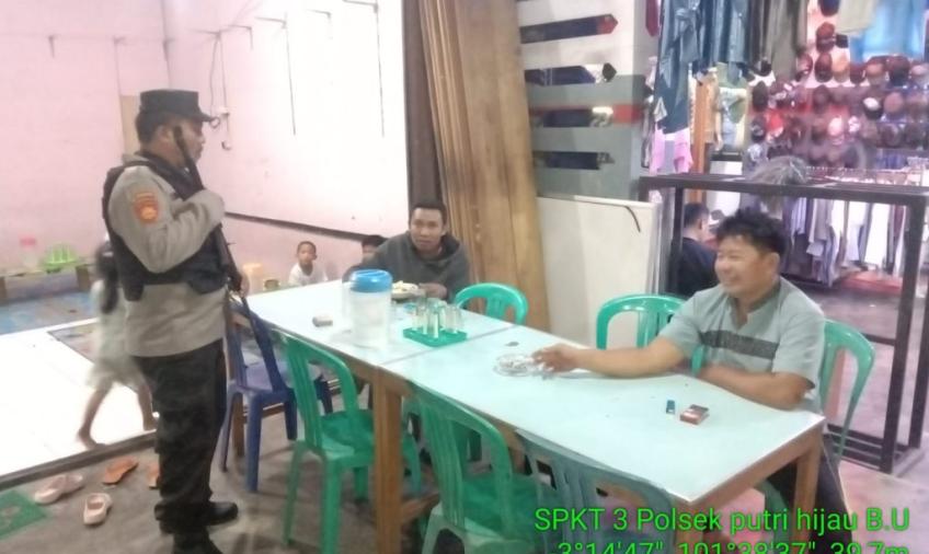 Polsek Putri Hijau Saat Patroli Malam