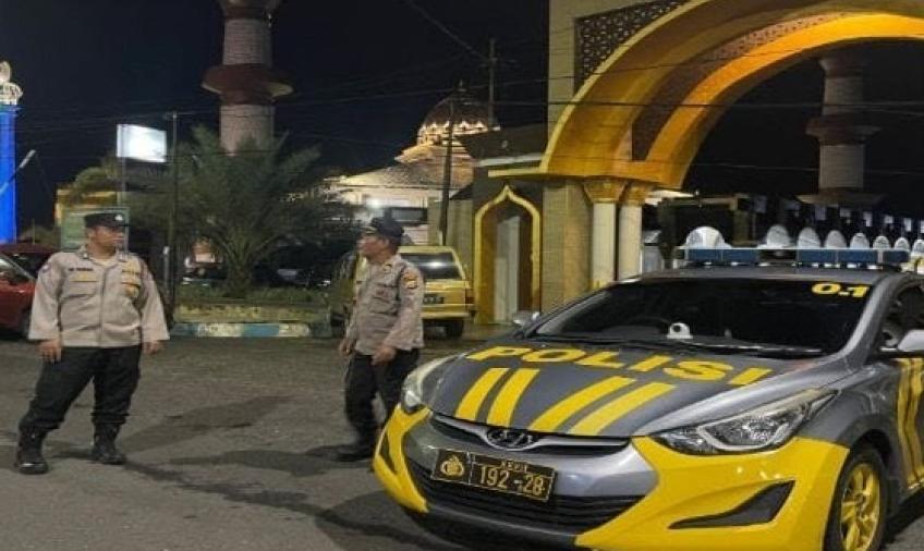 Polresta Bengkulu Turunkan Personel Gabungan Amankan Ibadah Salat Tarawih