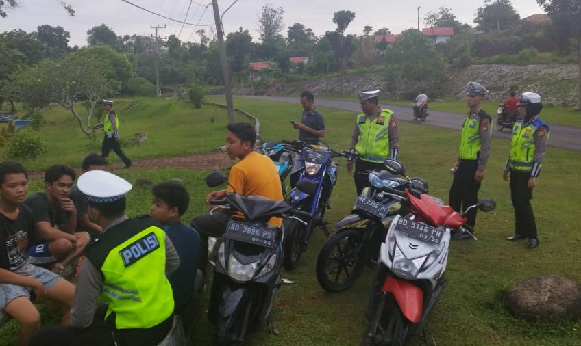 Sat Lantas Polres Seluma Polda Bengkulu Gelar Penindakan Antisipasi Balap Liar