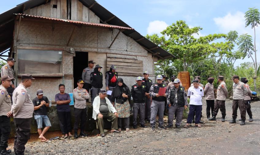 Polresta Bengkulu Amankan Konstatering Oleh PN Bengkulu Kelas IA di Air Sebakul