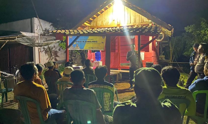 Bhabinkamtibmas Mulai Aktifkan Pos Kamling, Guna Menjaga Keamanan dan Ketertiban