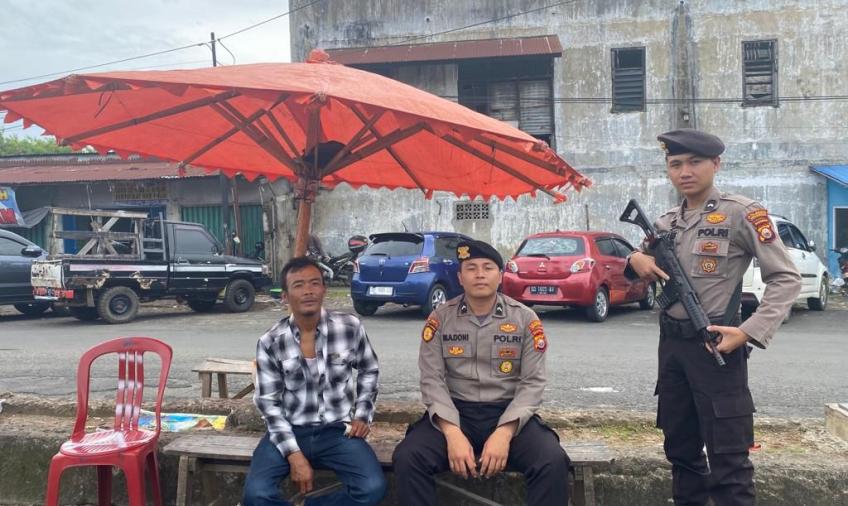 Patroli Dialogis di Kawasan Pasar Minggu, Personel Samapta Berikan Imbauan Kamtibmas
