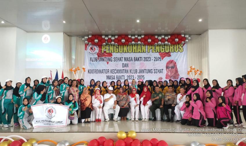 Kapolsek Curup Hadiri Pengukuhan Pengurus Klub Jantung Sehat