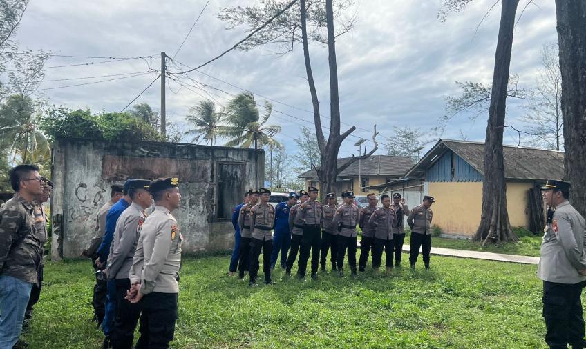 Kabag Ops Pimpin Langsung Pengamanan Rally Rakit HUT BS ke 74
