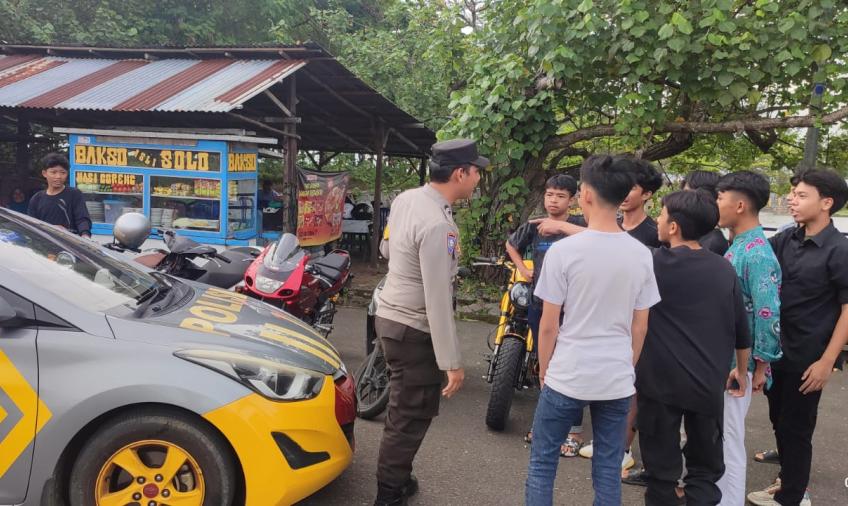 Polsek Teluk Segara Patroli Dialogis Diobjek Wisata Tapak Padri