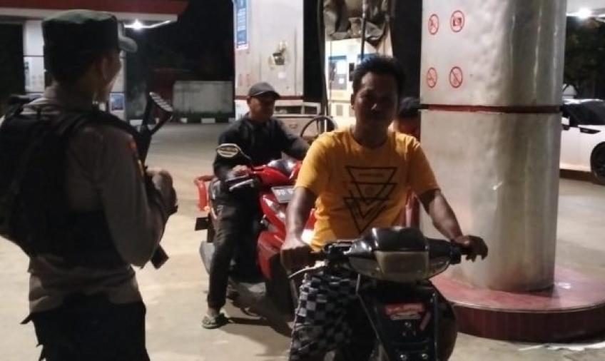 Polsek Putri Hijau Saat Patroli Malam