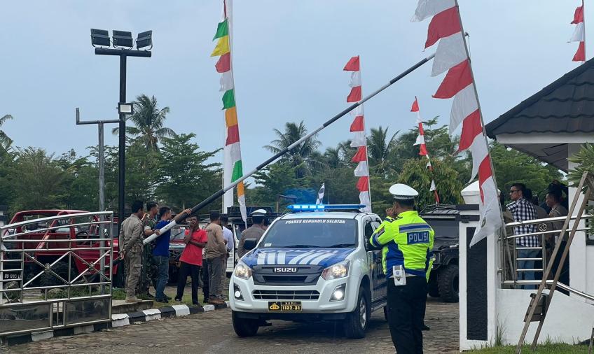 Polres BS Laksanakan Pengamanan Event Offroad Awas Jip 