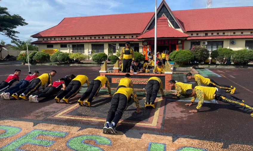 Harkatpuan, Polres Kaur Gelar Kesamaptaan Jasmani Seluruh Anggota