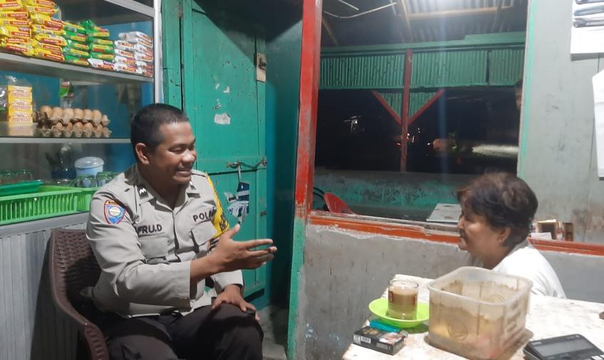 Sambang ke Ketua RT, Bhabinkamtibmas Imbau Aktifkan Pos Kamling