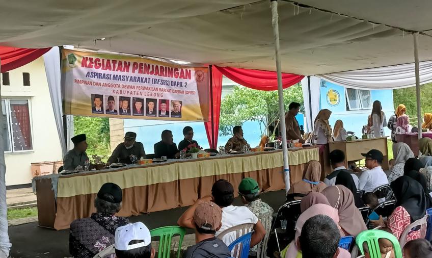 Kanit Binmas Polsek Lebong Hadiri Reses Anggota Dewan Dapil 2