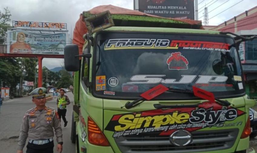 Sat Lantas Polres Kepahiang Gelar Sosialisasi dan Penertiban ODOL