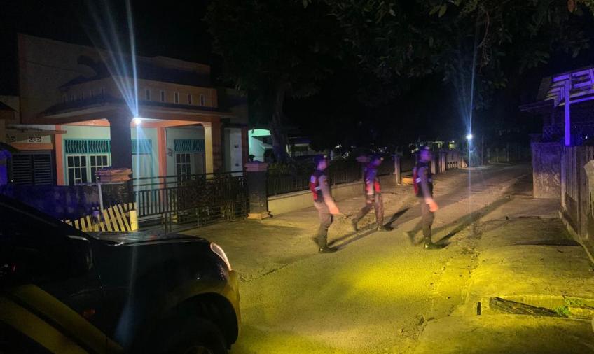 Jaga Kamtibmas, Sat Samapta Polres Bengkulu Selatan Patroli Malam