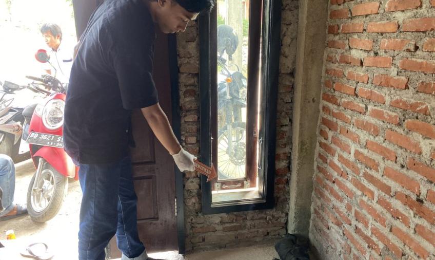 Personel Polsek Kerkap Saat Olah TKP