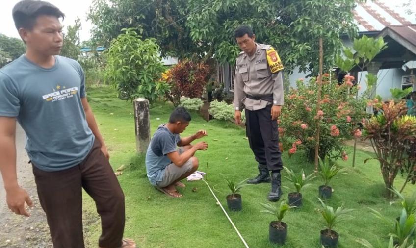 Problem Solving, Bhabinkamtibmas Selesaikan Permasalahan Batas Tanah