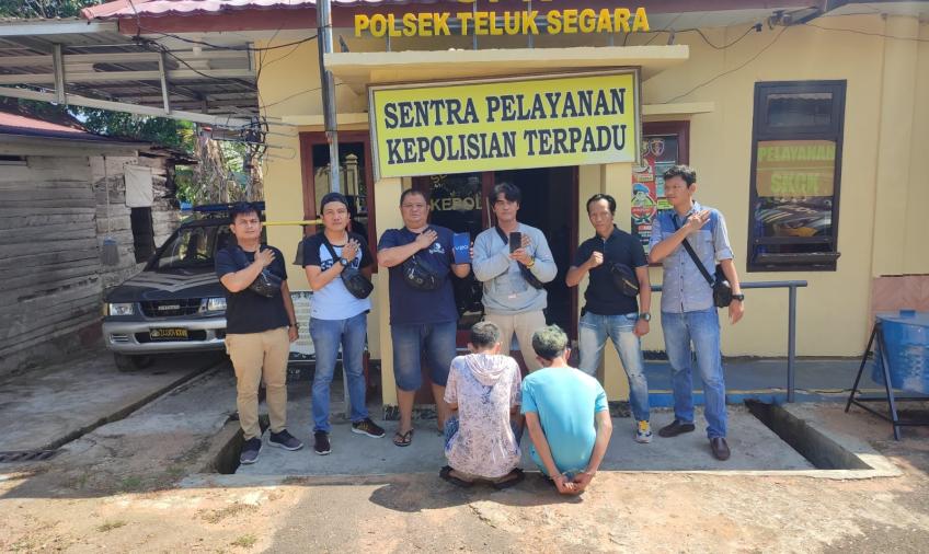 Pelaku diamankan Polsek Teluk Segara