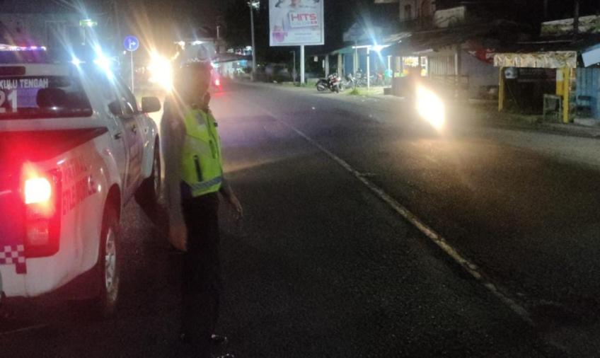 Polres Bengkulu Tengah Saat Gelar Patroli Blue Light