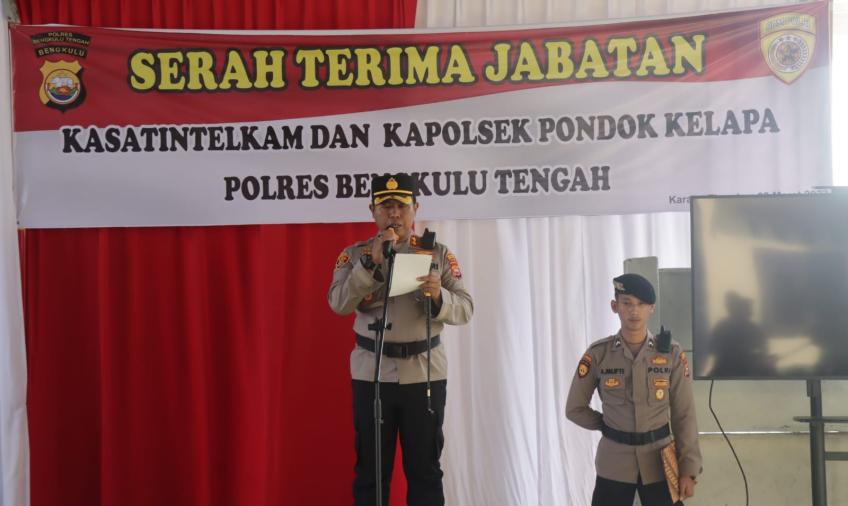 Kapolres Benteng Pimpin Sertijab Kasat Intelkam dan Kapolsek Pondok Kelapa