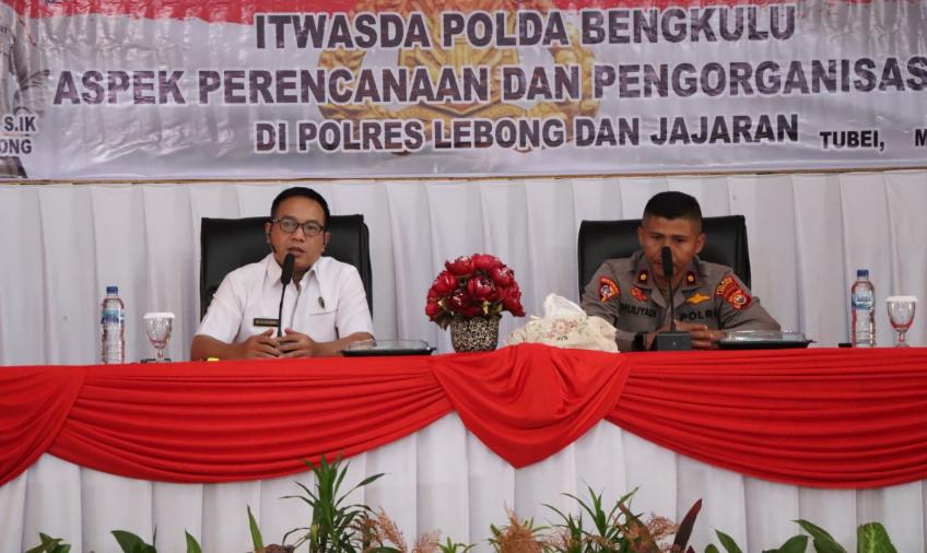 Itwasda Polda Bengkulu Lakukan Audit Kinerja Tahap I di Polres Lebong dan Polsek Jajaran