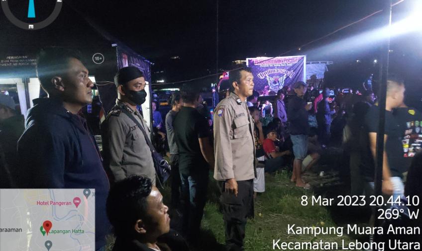 Polsek Lebong Utara Lakukan Pengamanan Deklarasi Persatuan Ojek Gandeng Muara Aman