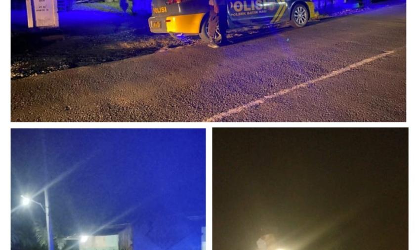  Polsek Batik Nau Laksanakan Patroli Malam Antisipasi Kejahatan