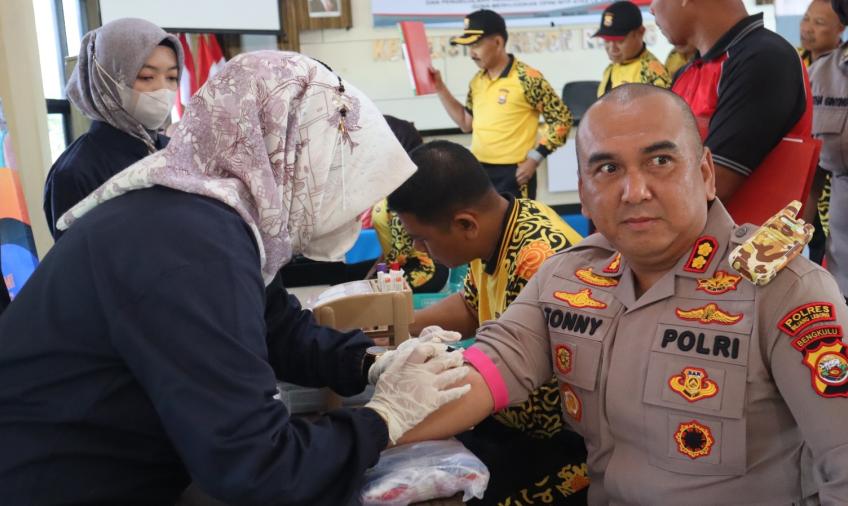 Polres Rejang Lebong Lakukan Rikkes Berkala Tahap 1 