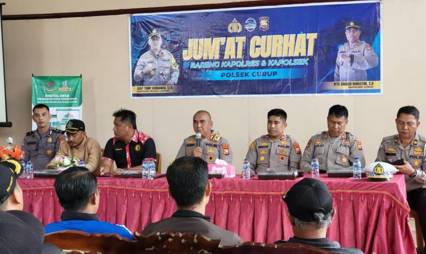 Polres Rejang Lebong Jumat Curhat di Desa Suban Ayam 