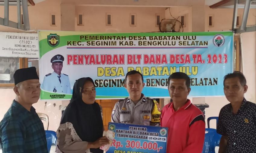 Bhabinkamtibmas Hadiri Musdessus Penerima BLT DD