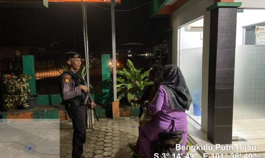  Polsek Putri Hijau Saat Patroli Malam